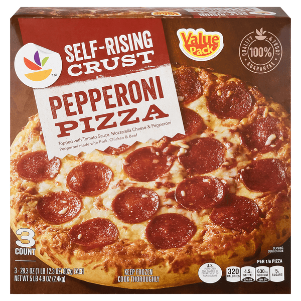 Save on Giant SelfRising Crust Pizza Pepperoni 3 ct Order Online