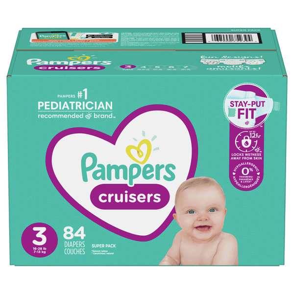 Save on Pampers Cruisers Size 3 Diapers 1628 lbs Order Online Delivery