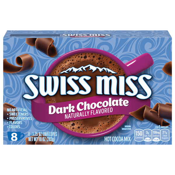 Save on Swiss Miss Hot Cocoa Mix Dark Chocolate 8 ct Order Online