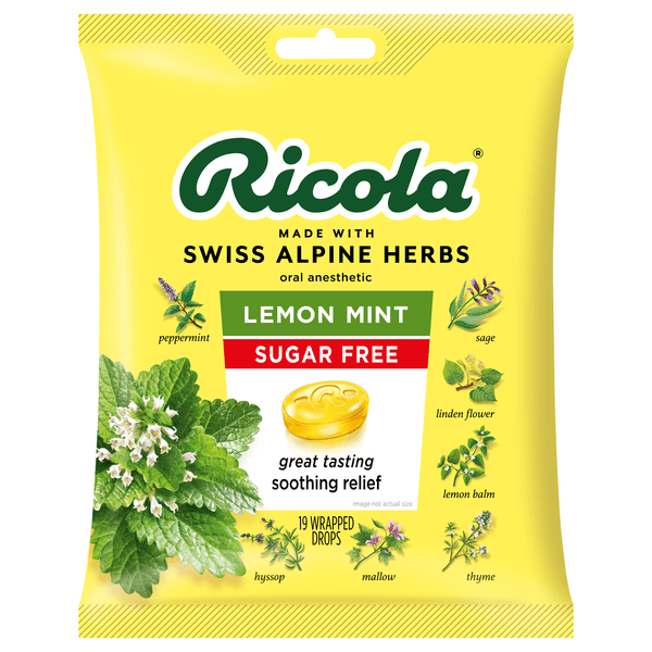 Save on Ricola Throat Drops Lemon Mint Sugar Free Order Online Delivery