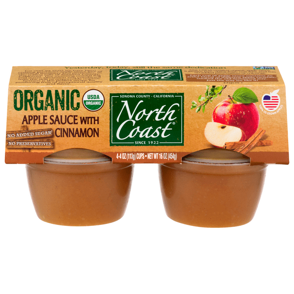 Save on North Coast Applesauce with Cinnamon Organic No Added Sugar 4