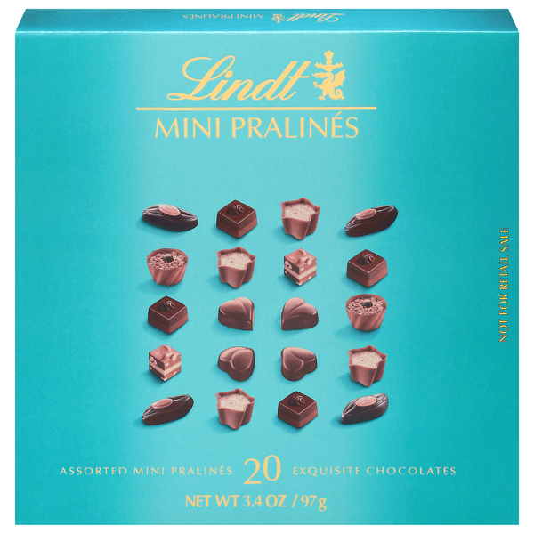 Save on Lindt Mini Pralines Assorted Exquisite Chocolates Candy 20 ct