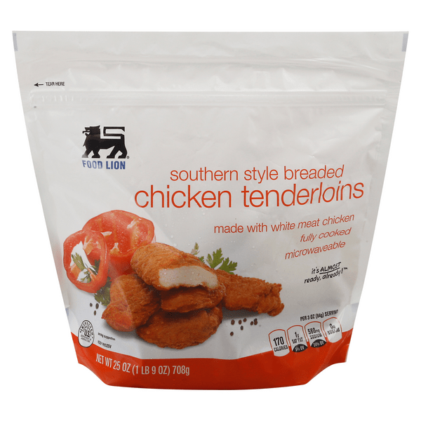 Save on Food Lion Southern Style Breaded Chicken Tenders Southern Style