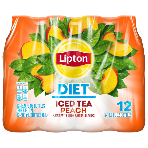 Save on Lipton Zero Sugar Iced Tea Peach 12 pk Order Online Delivery