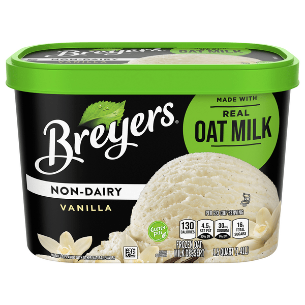 Save on Breyers Oat Milk NonDairy Frozen Dessert Vanilla Order Online Delivery Stop & Shop