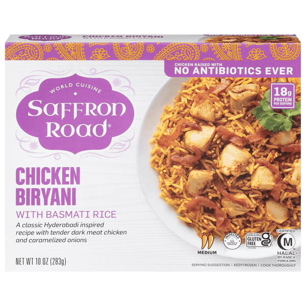 Save on Saffron Road Chicken Biryani with Basmati Rice No Antibiotics