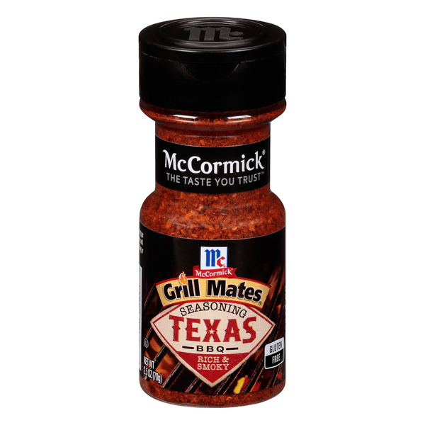 Save on McCormick Grill Mates Texas BBQ Seasoning Rich & Smoky Gluten