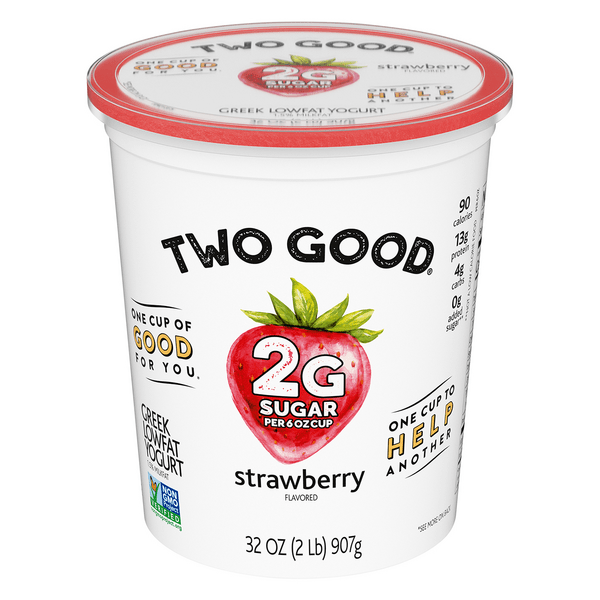 Save on Two Good Greek Yogurt Strawberry Low Fat Order Online Delivery