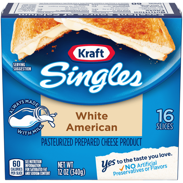 Save on Kraft Singles White American Cheese Slices 16 ct Order Online