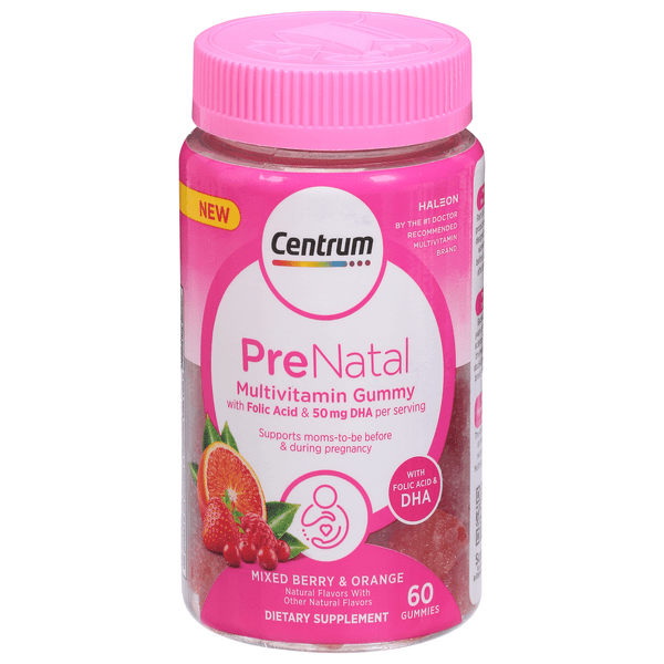 Save on Cemtrum Prenatal Multivitamin Gummies Mixed Berry & Orange