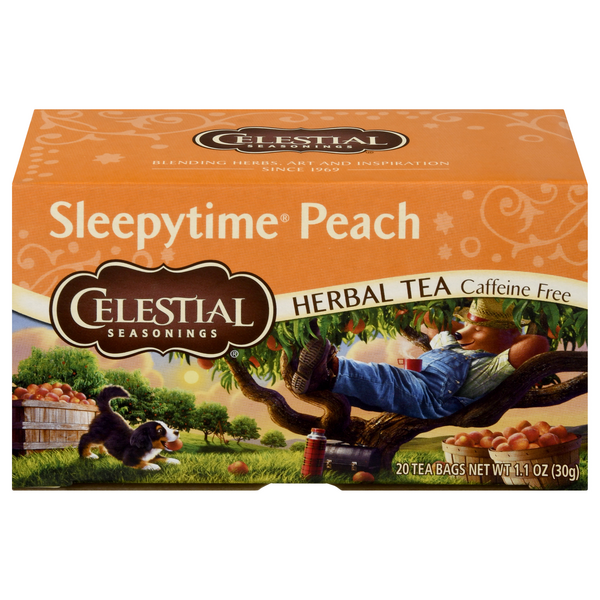 Save on Celestial Seasonings Sleepytime Peach Herbal Tea Bags Caffeine Free Order Online