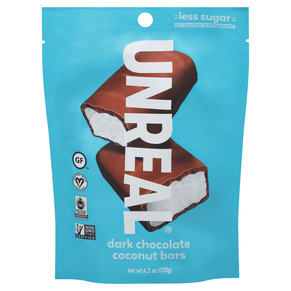 Save on UNREAL Coconut Bars Dark Chocolate Gluten Free Order Online