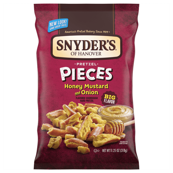 Save on Snyder's of Hanover Pretzel Pieces Honey Mustard & Onion Order