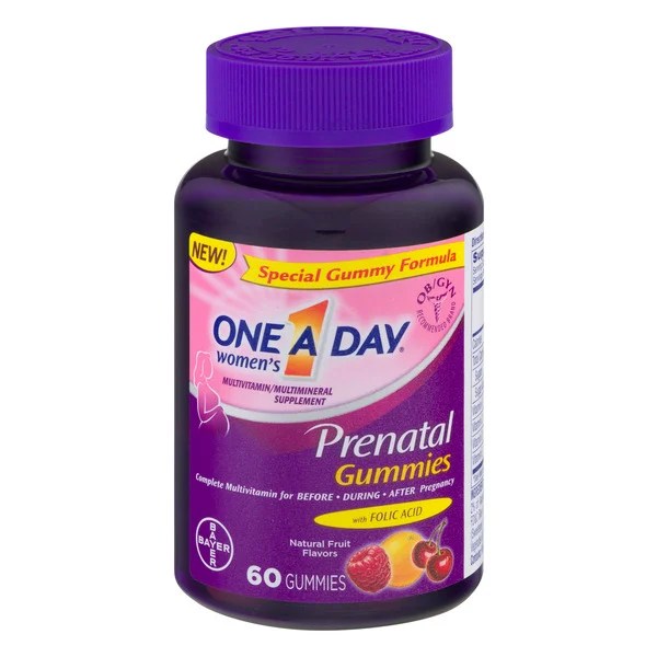Save on One A Day Women's Multivitamin Prenatal Gummies with Folic Acid