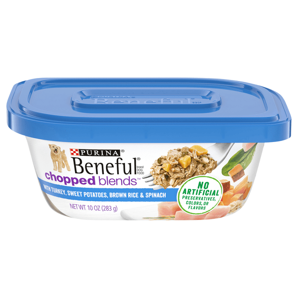 Save on Purina Beneful Chopped Blends Wet Dog Food Turkey Sweet Potato