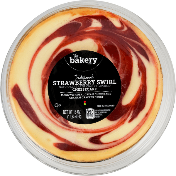 Save on Stop & Shop The Bakery Traditional Cheesecake Strawberry Swirl