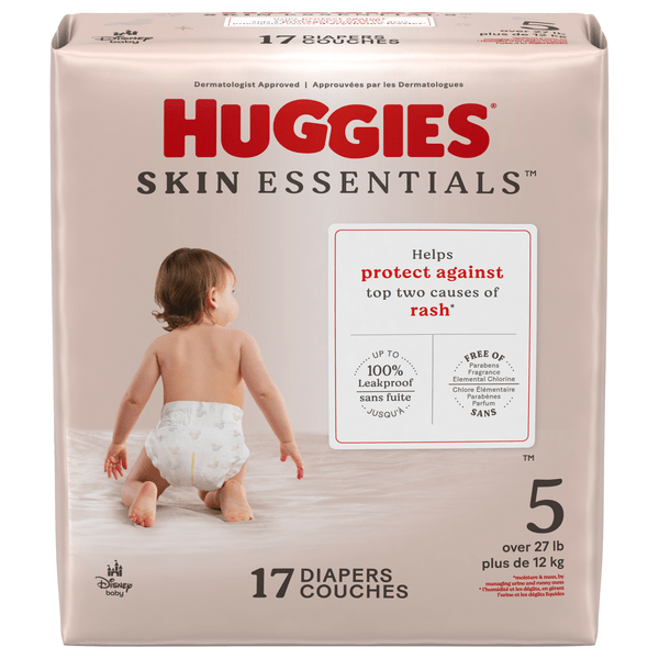 Save on Huggies Skin Essentials Size 5 Baby Diapers 27+ lbs Order Online Delivery GIANT
