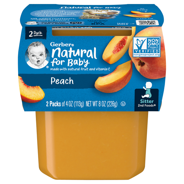 Save on Gerber 2nd Baby Food Peaches 2 ct Order Online Delivery