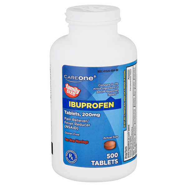 Save on CareOne Ibuprofen Pain Relief 200 mg Tablets Gluten Free Order