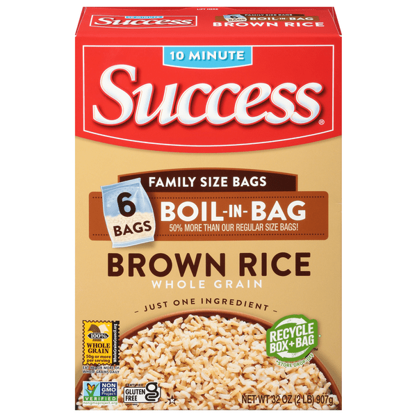 Save on Success BoilinBag Brown Rice Whole Grain Precooked Gluten