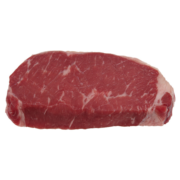 Save on Butcher's Cut Choice Beef NY Strip Steak Boneless 3/4 Inch