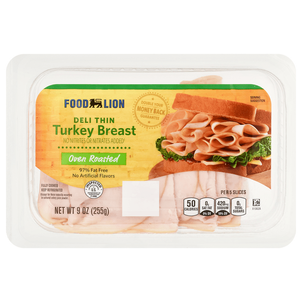 Save on Food Lion Turkey Breast Oven Roasted Deli Thin Order Online
