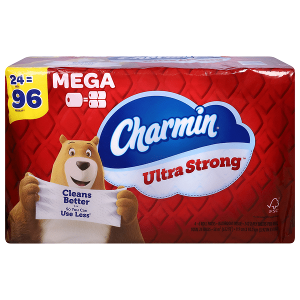 Save on Charmin Ultra Strong Mega Roll 2 Ply Toilet Paper Order Online