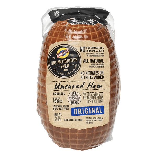 Save on Hatfield Uncured Ham Original Boneless Fully Cooked All Natural
