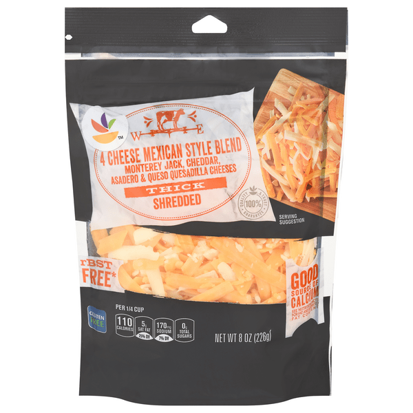 Save on Our Brand 4 Cheese Mexican Blend Thick Shredded Order Online