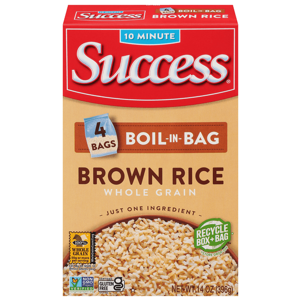 Save on Success BoilinBag Brown Rice Whole Grain Precooked Gluten