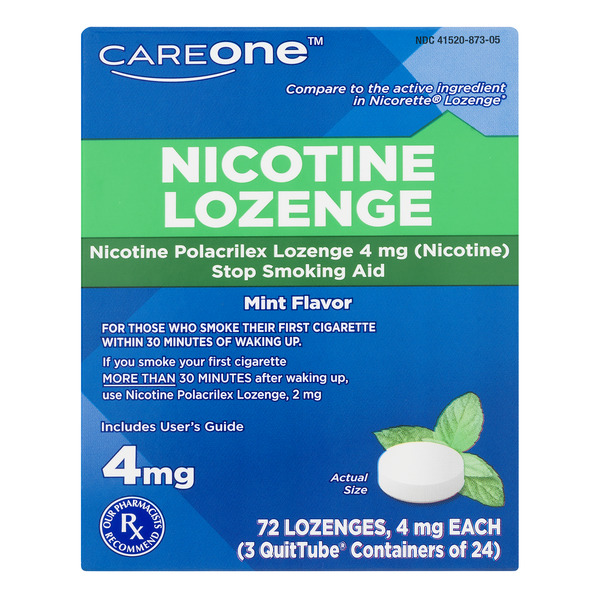 Save on Careone Nicotine Lozenge 4mg Mint Flavor Order Online Delivery