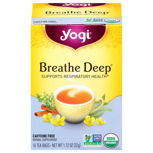 Save on Yogi Breathe Deep Herbal Tea Bags Caffeine Free Organic Order