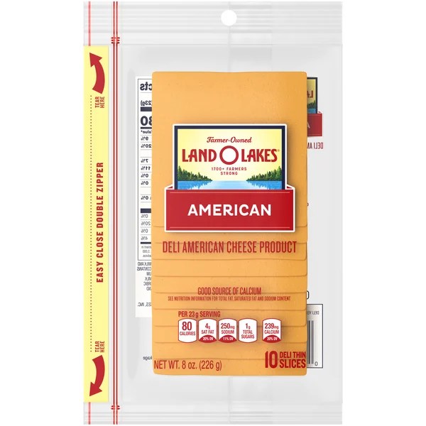 Save on Land O Lakes Deli Yellow American Cheese Slices 10 ct Order Online Delivery Stop & Shop