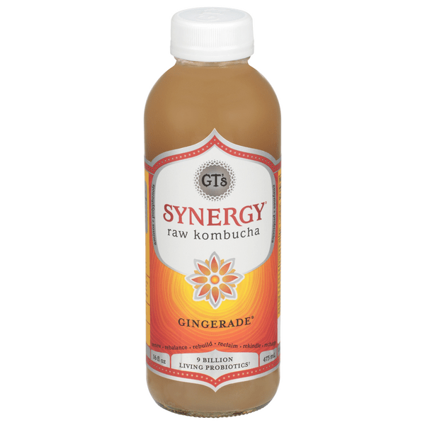 Save on GT's Synergy Raw Kombucha Gingerade Order Online Delivery