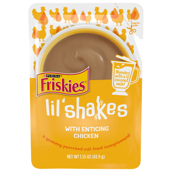 Save on Friskies Lil' Shakes Cat Food Complement with Enticing Chicken Order Online Delivery