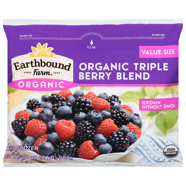 Save on Earthbound Farm Triple Berry Blend Organic Frozen Order Online