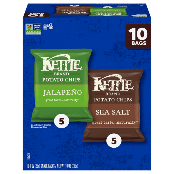 Save on Kettle Brand Potato Chips Jalapeno & Sea Salt 10 ct Order
