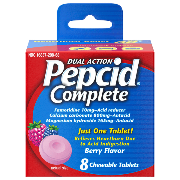 Save on Pepcid Complete Dual Action Heartburn Relief Famotidine Chew