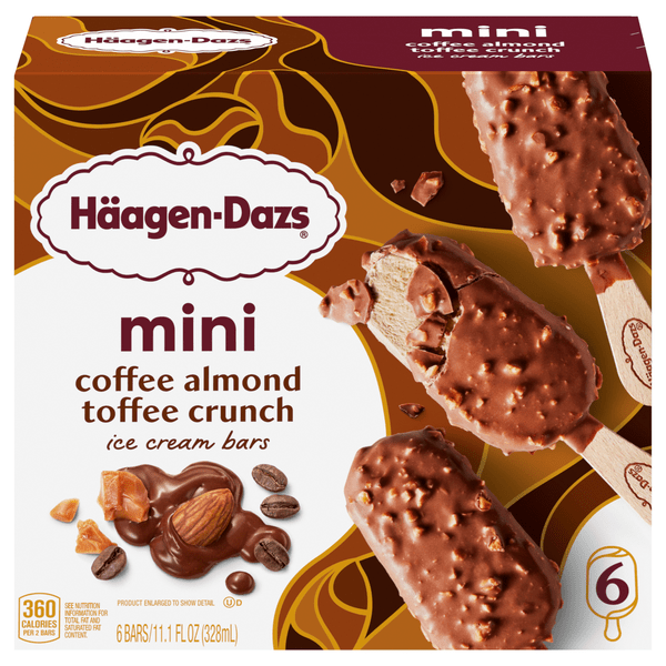 Save on HaagenDazs Mini Ice Cream Bars Coffee Almond Crunch 6 ct