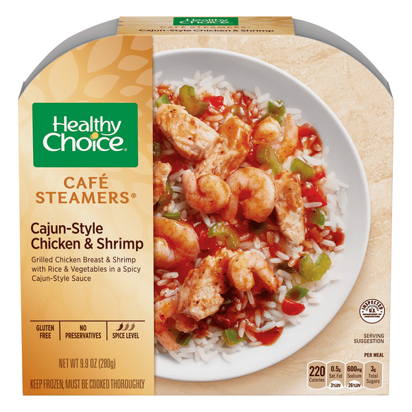 Save on Healthy Choice Cafe Steamers Cajun Style Chicken & Shrimp