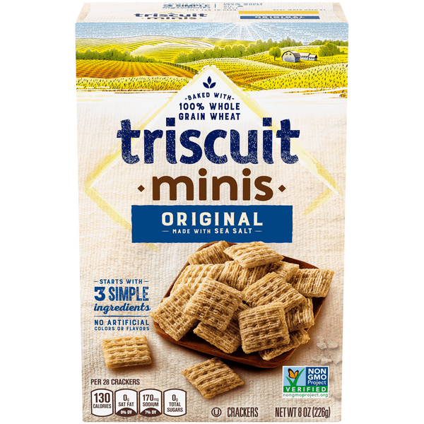 Save on Nabisco Triscuit Baked Whole Grain Wheat Crackers Original