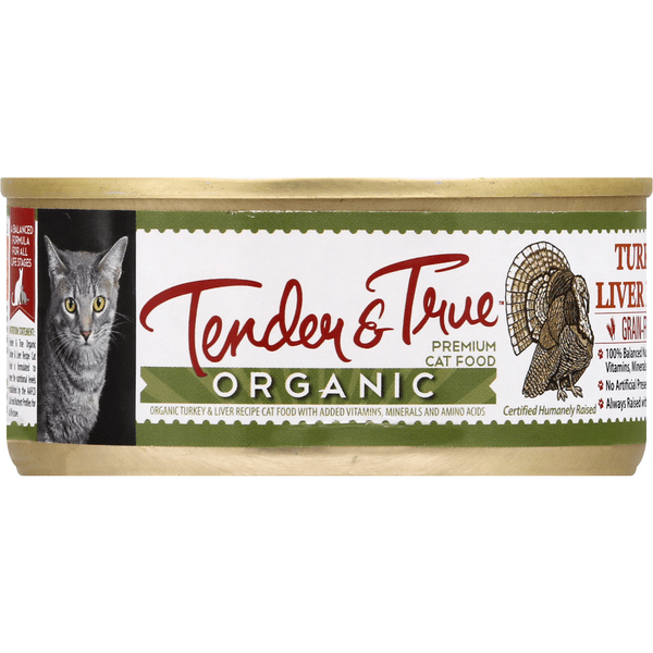 Save on Tender & True Premium Wet Cat Food Turkey & Liver Pate Organic