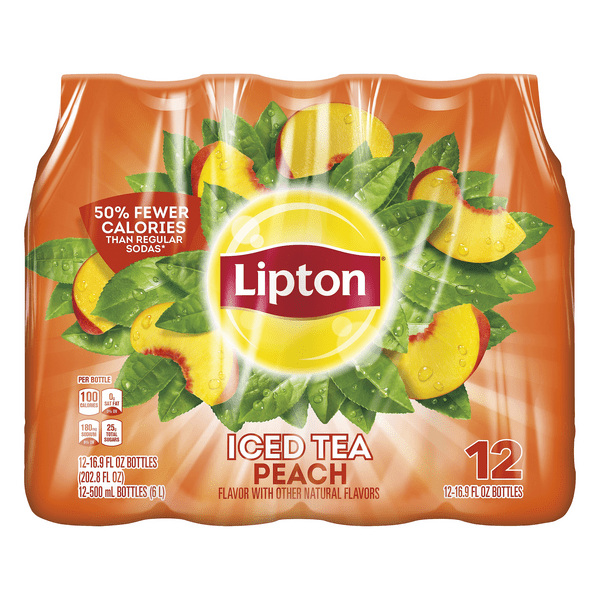 Save on Lipton Iced Tea Peach 12 pk Order Online Delivery MARTIN'S
