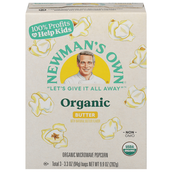 Save on Newman's Own Microwave Popcorn Butter Organic Order Online