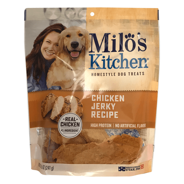 Save on Milo's Kitchen Homestyle Dog Treats Chicken Jerky Recipe Order