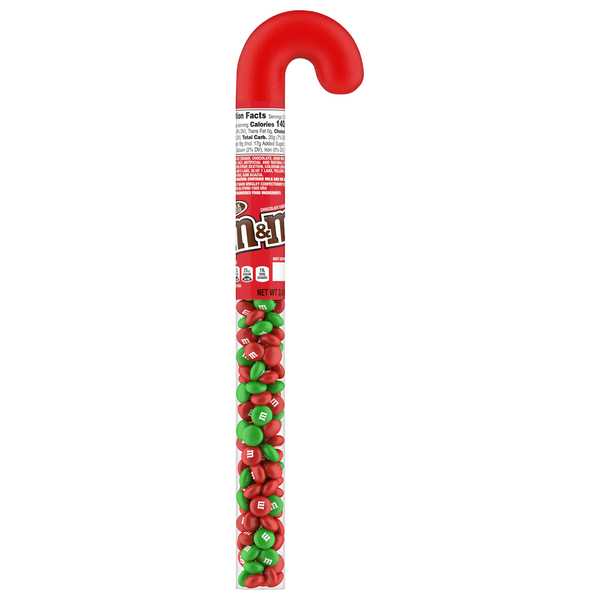 Save on M&M's Christmas Red & Green Milk Chocolate Candies Filled Cane