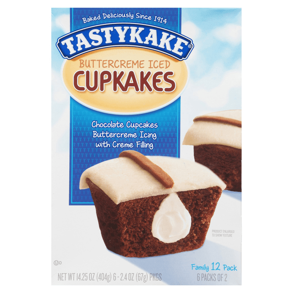 Save on Tastykake Cupcakes Chocolate Cream Filled Buttercream Iced 2 ea