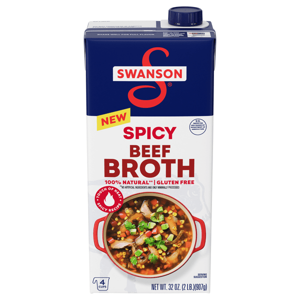 Save on Swanson 100 Natural Gluten Free Spicy Beef Broth Order Online
