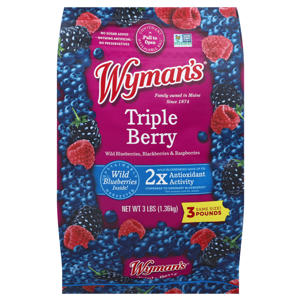 Save on Wyman's of Maine Triple Berry Blend Frozen Order Online