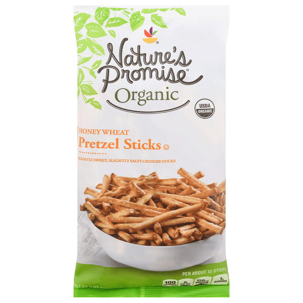 Save on Nature's Promise Organic Pretzel Sticks Honey Wheat Order